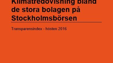Tre gånger fler börsbolag klimatredovisar