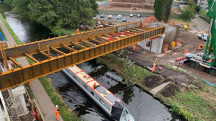 New bridge marks major step forward in redevelopment of University station in Birmingham
