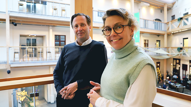 Mona Sundin och Mikael Aamisepp ser stora möjligheter att ta Västernorrland ut i världen genom samarbetet med IASP.