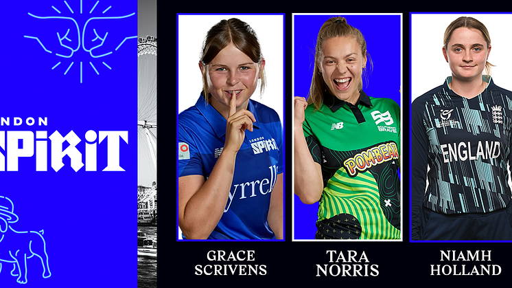 London Spirit sign England U19 duo and Tara Norris