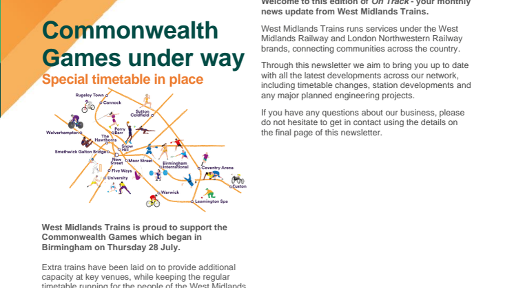 On Track - Stakeholder Newsletter - August 2022