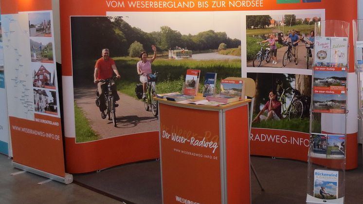 Weser-Radweg Präsentation auf der CMT in Stuttgart (c) Weserbergland Tourismus e.V.