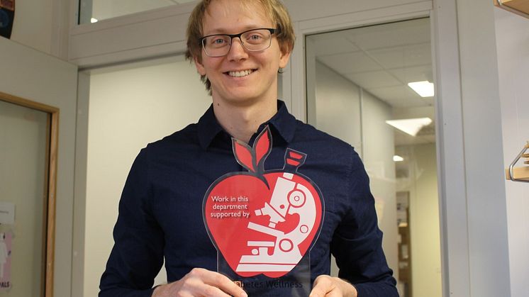 Marcus Lundberg tilldelades 200 000 kronor i forskningsanslag