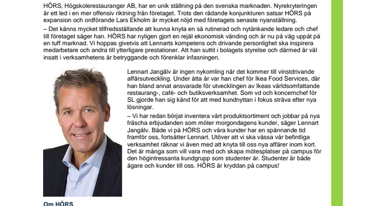 HÖRS trotsar lågkonjunktur och gör topprekrytering