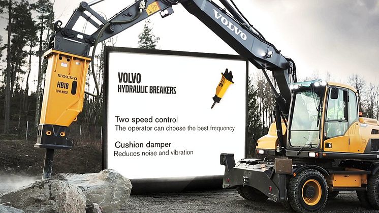 Hydraulhammare HB-serien från Volvo - för Volvo EC140-EC700 (14-70 ton)