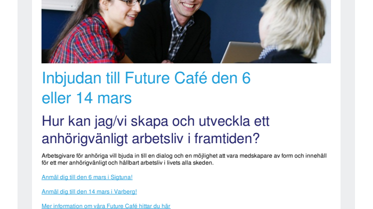 Nytt digitalt nyhetsbrev ute i Arbetsgivare för anhöriga