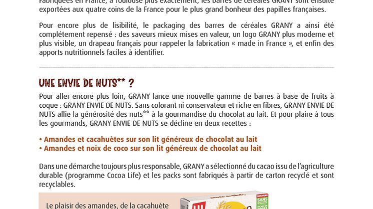 UNE ANNÉE PLACÉE SOUS LE SIGNE DE L’INNOVATION POUR GRANY