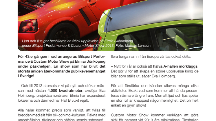 Motormässan större än någonsin!