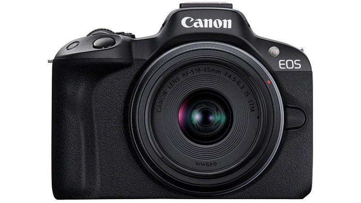 08_EOS R50_Black_The Front_RF-S18-45mm(BK)