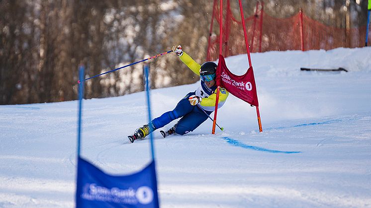 Kanonstart på världscupsäsongen för telemarkåkaren Olle Collberg. Foto:  Sam Decout/FIS TELEMARK