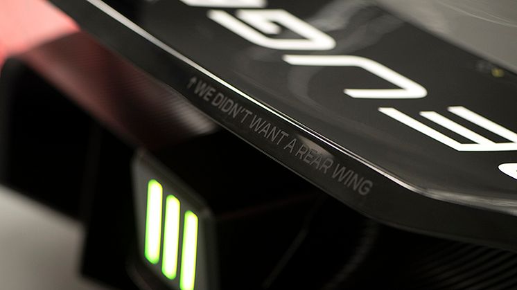 We didn´t want a rear wing