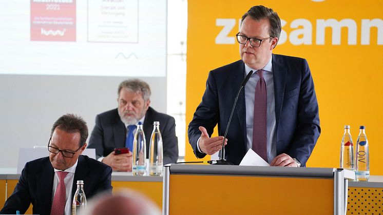 CEO und Finanzvorstand Marten Bunnemann bei der Hauptversammlung 2022 der Avacon AG