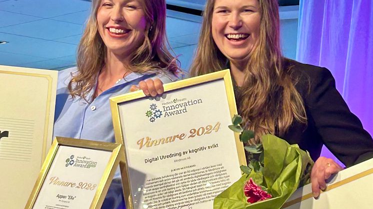 Årets Medtech4Health Innovation Award går till Mindmore och Patientens pris går till Ella.