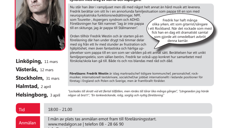 Jag är inte Pappa till en skitunge,  jag är Pappa till Stålmannen - med Fredrik Westin