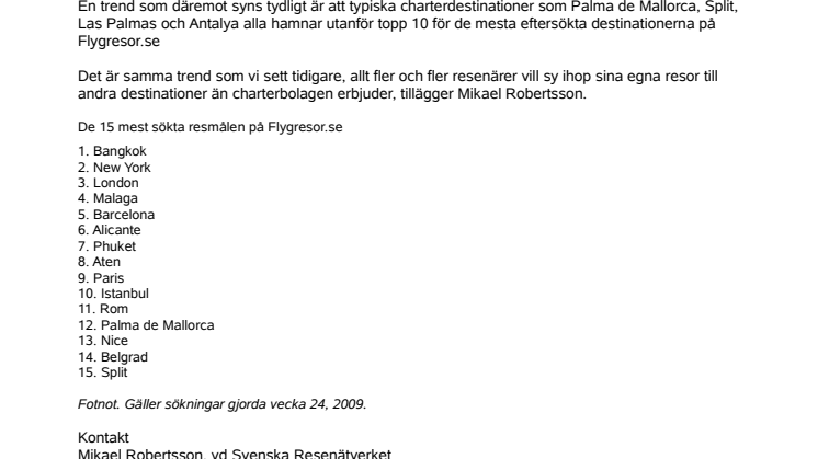 Rekordmånga svenskar söker flygresor