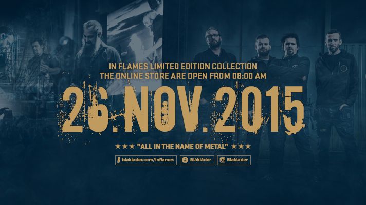 BLÅKLÄDER LANSERAR EN  LIMITED EDITION-KOLLEKTION TILLSAMMANS MED IN FLAMES 