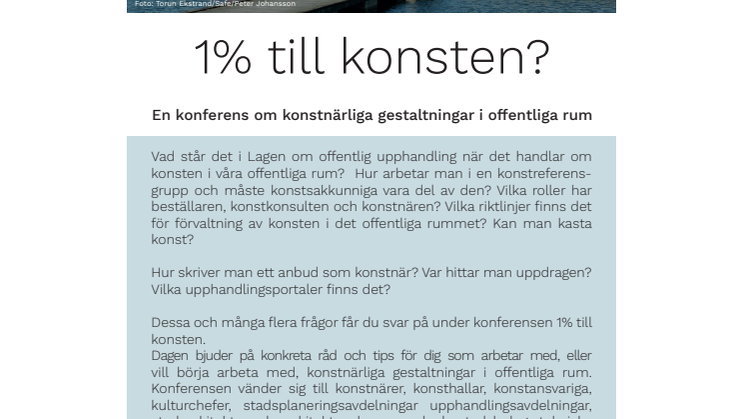 Program för konferensen om konst den 23 maj