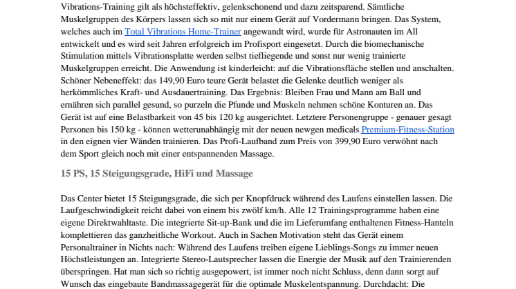 Fitness, Muskelaufbau und Massage in den eigenen vier Wänden 