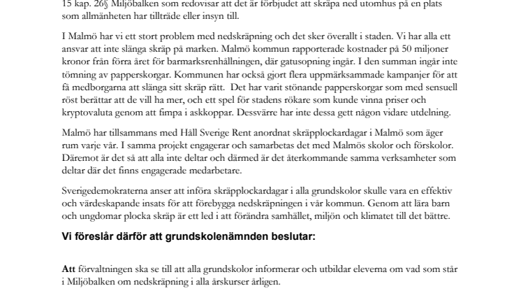SD Nämndinitiativ Obligatorisk skräpplockardag.pdf