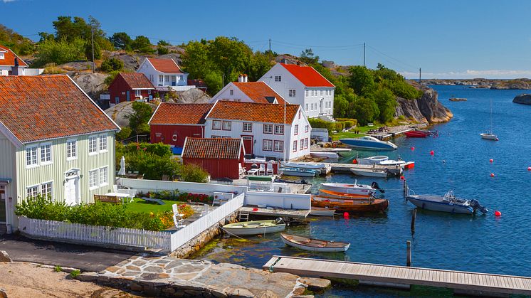 Brekkestø, a typical, charming Southern Norway village. Photo: Vidar Moløkken/VisitNorway.com