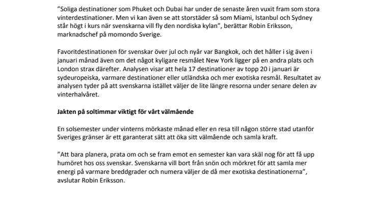 Här jagar svenskarna sol i vinter