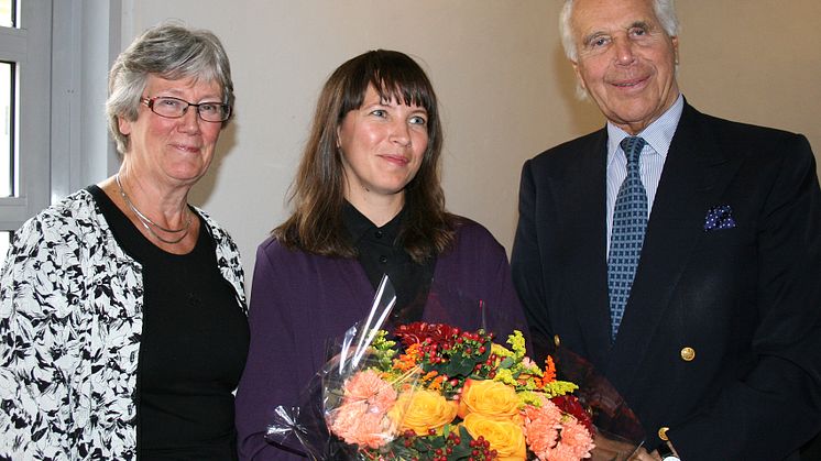 Sofia Ekström tilldelas det första Aguélipriset