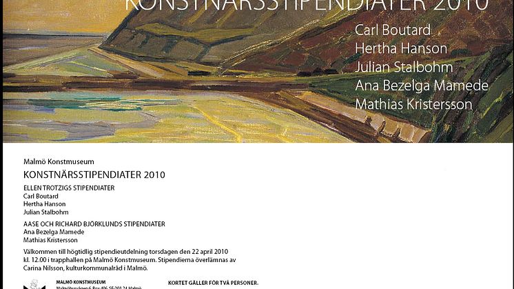 Malmö Konstmuseums stipendiater 2010