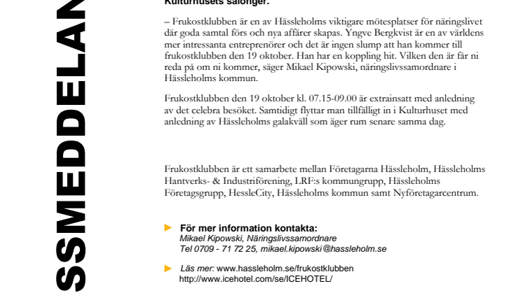 Extra frukostklubb – med iskallt tema!