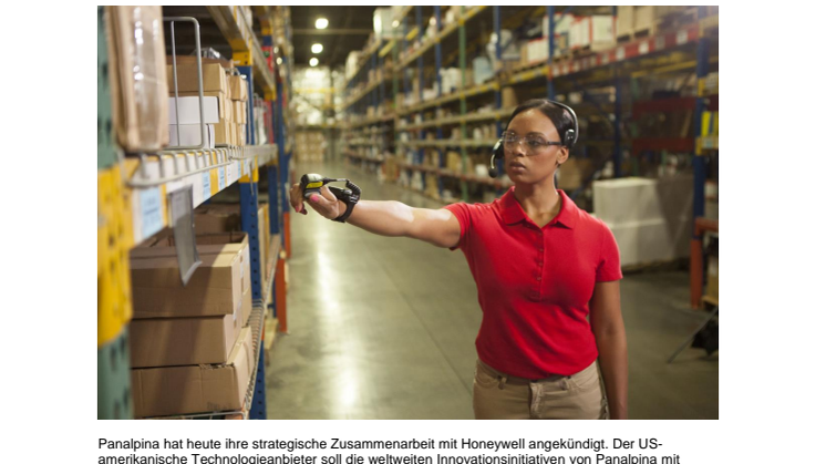 Panalpina und Honeywell arbeiten bei neuen Techniklösungen zusammen