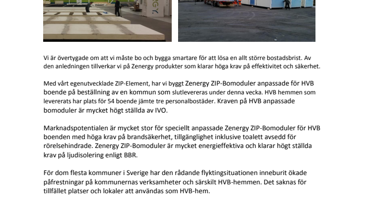 Leveranser från nya fabriken i Skillingaryd har påbörjats