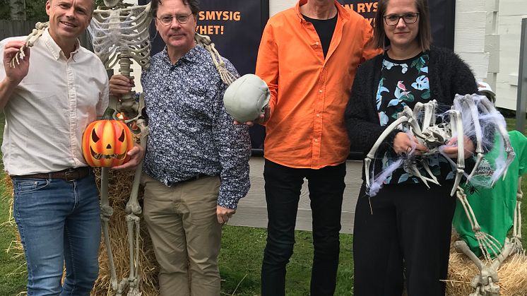 Från vänster: Rickard Bender, Robert Pukitis, Leif Carlsson och Emma Edqvist