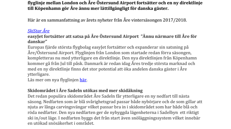 Årets Nyheter 2017-2018 ​