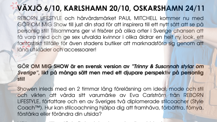 GÖR OM MIG SHOW - tour 2012
