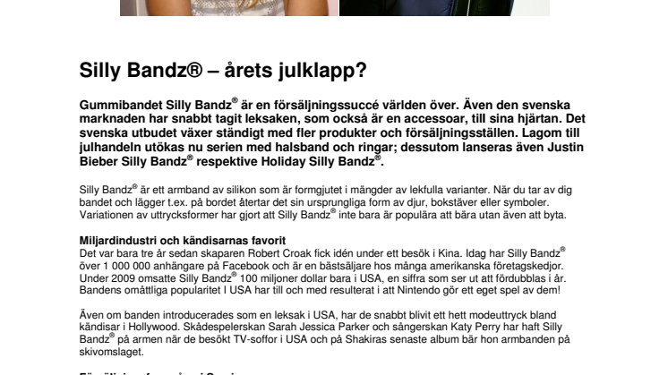 Silly Bandz® - årets julklapp?