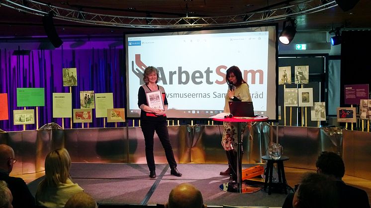 Prisutdelning av Årets arbetsmyra 2019, foto Caroline Kvick ArbetSam