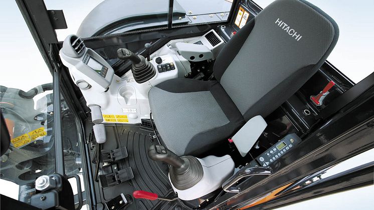 Hitachi minigrävare, förarkomfort