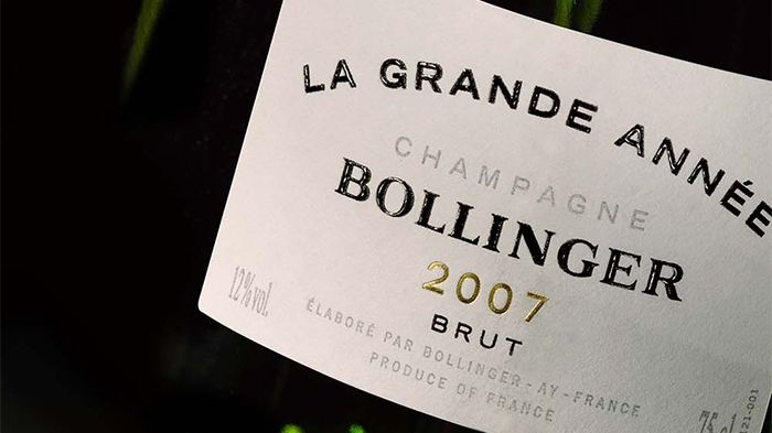 Bollinger La Grande Année 2007 finns nu på Systembolaget