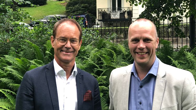 adm. dir. Eirik Thrygg  og økonomidirektør Heming Rio er svært fornøyd med selskapets resultater for 2018.  