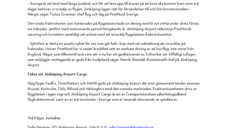 PostNord utökar verksamheten på Jönköping Airport.pdf