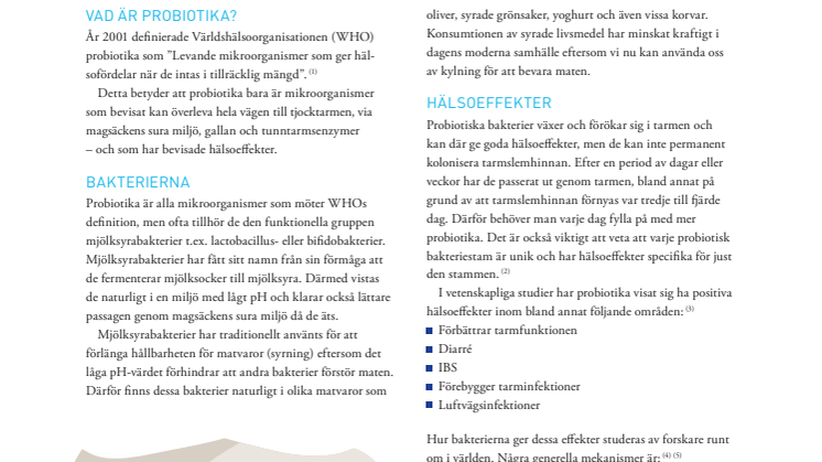 Danone om Probiotika