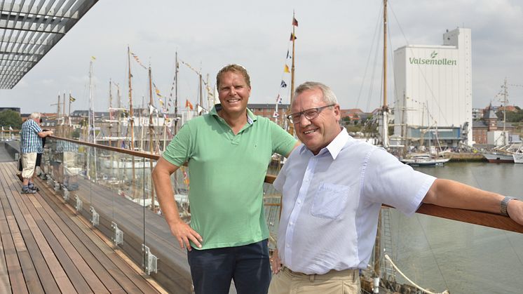 ESVAGT CEO, Søren Nørgaard Thomsen and the mayor of Esbjerg, Johnny Søtrup 