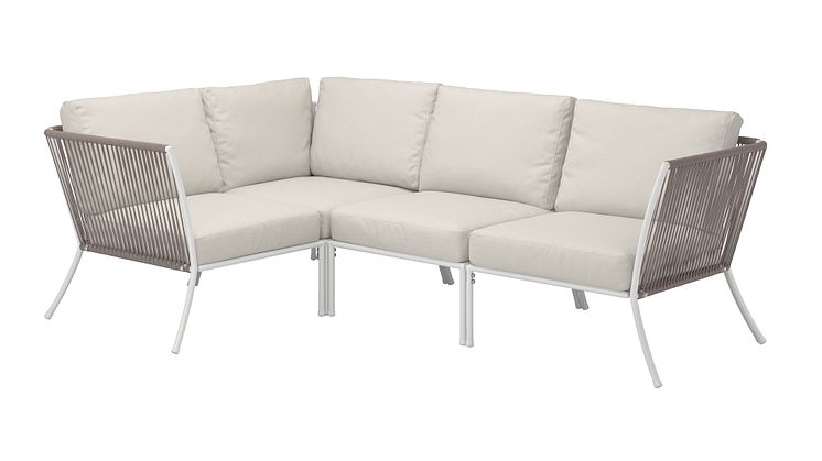 SEGERÖN hjørnesofa 825 DKK og FRÖSÖN:DUVHOLMEN sæde:ryg 250 DKK:150 DKK