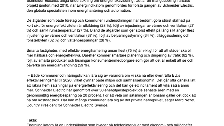 Enkla åtgärder energieffektivast i fastigheter