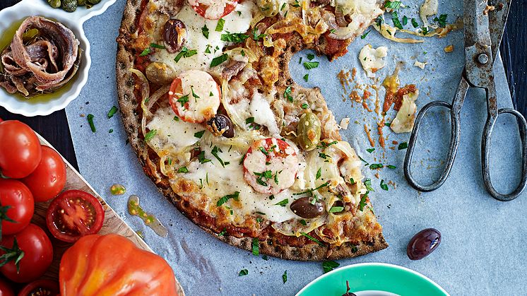 Knäckepizza - Prostens tomatsås