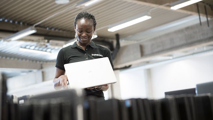 Under det senaste året kunde Inrego tillsammans med sina kunder återanvända 260 000 datorer och mobiler.