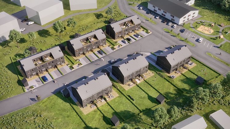 Brf Sidenstigen består av 21 nya bostäder om 3-6 rok, 115-155 kvm. ﻿Husen uppförs i 2 – 2,5 plan, med eller utan vindsvåning och takterrass.