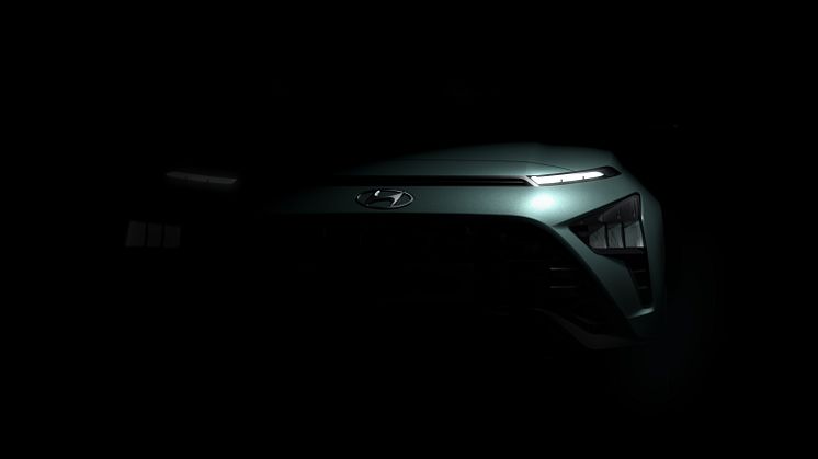Första teaserbilderna på helt nya Hyundai Bayon.