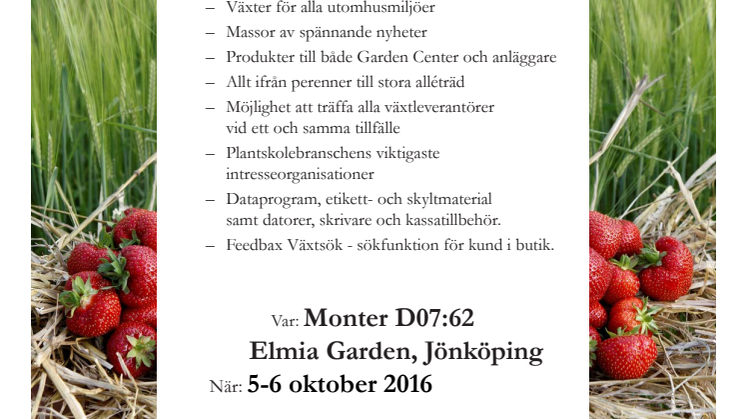 Inbjudan och program för Svenska Plantskolor
