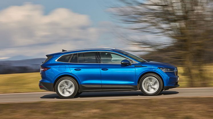 Škoda Enyaq iV blev årets mest solgte elbil i Danmark i 2022. Nu fås den som kampagnemodellen Enyaq 80 Premium.