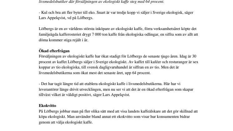 Fler byter till eko